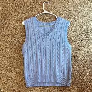 Periwinkle Knit sweater Vest